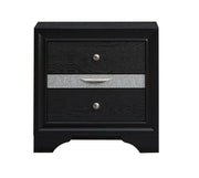 Glory Furniture Madrid Black Nightstand