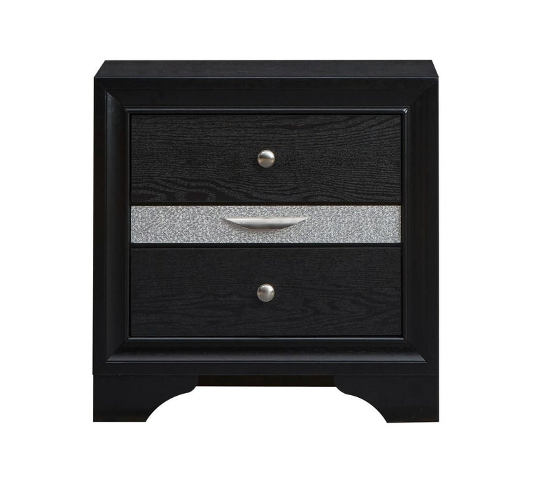 Glory Furniture Madrid Black Nightstand
