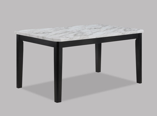 Crown Mark Pascal White Black Dining Table