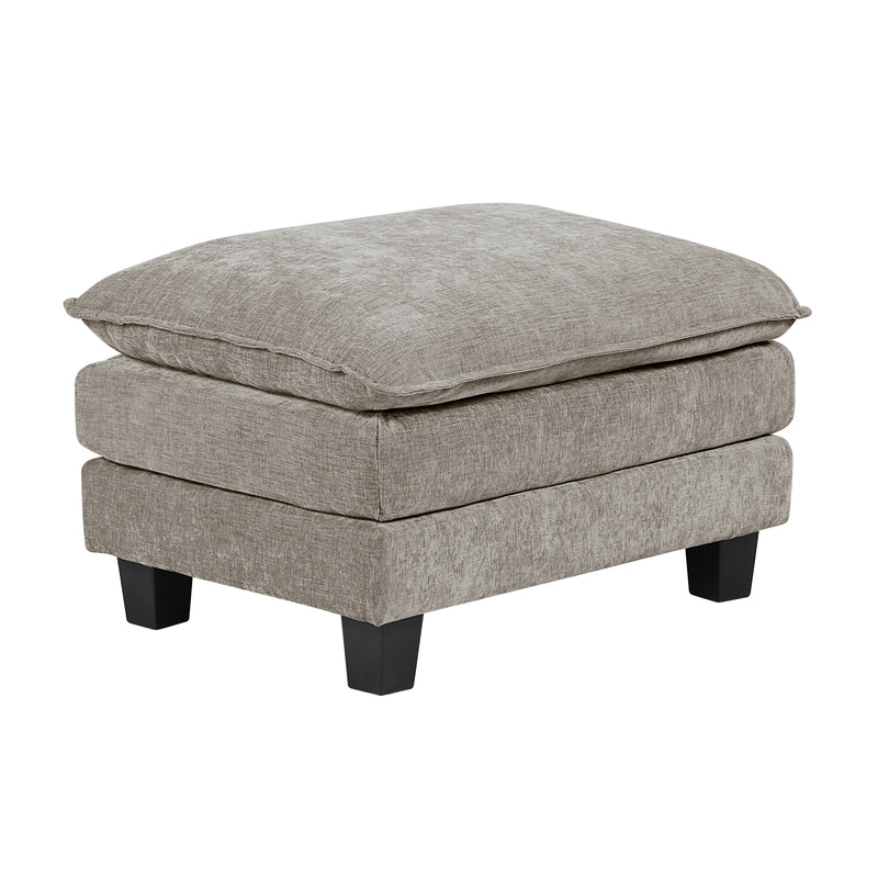 Home Elegance Dublin Pewter Ottoman