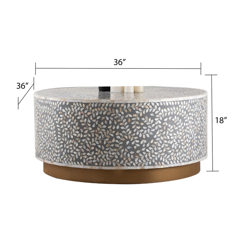 Galaxy Home Luxe Navy Blue Coffee Table