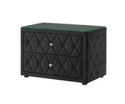 Crown Mark Josephine Black Night Stand