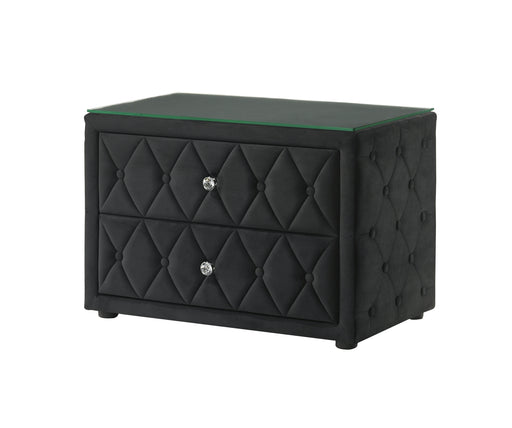 Crown Mark Josephine Black Night Stand