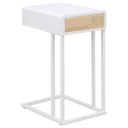 Coaster Furniture Amherst White Side Table
