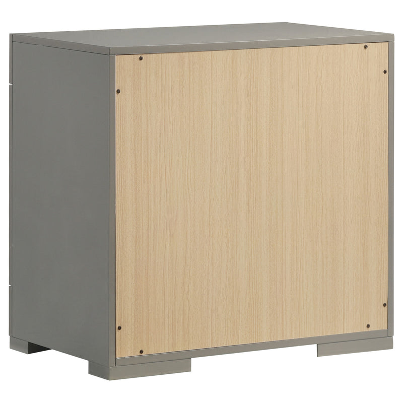 Coaster Furniture Ives White High Gloss Nightstand