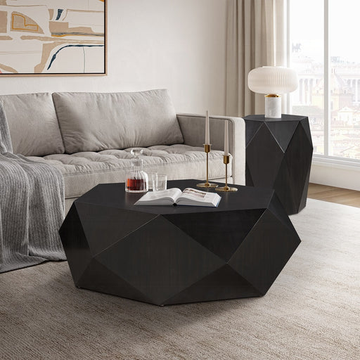Acme Furniture Hanniel Black 3pc Coffee Table Set