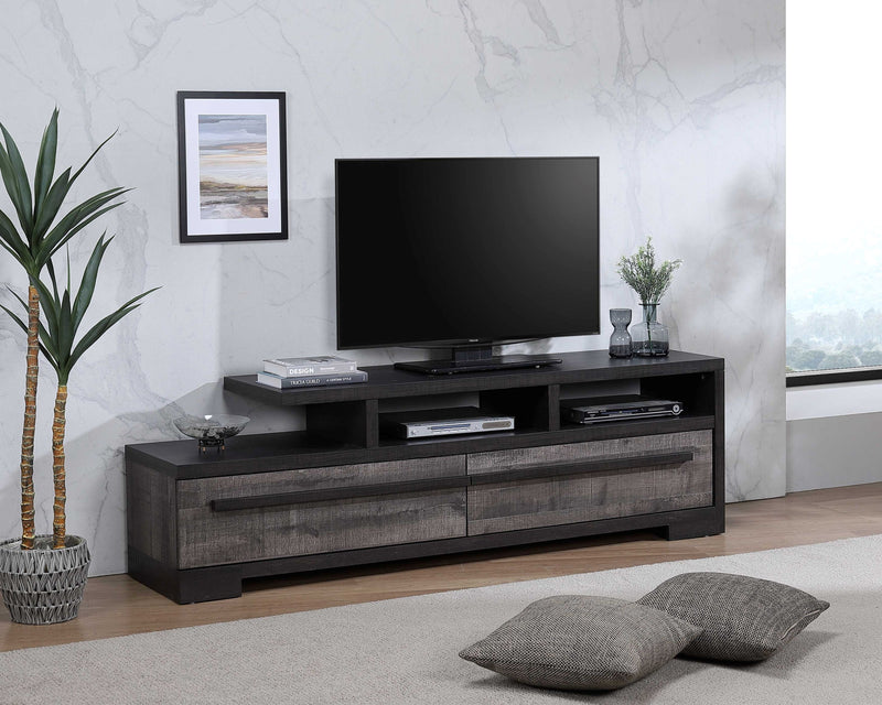 Crown Mark Remington Gray Ebony TV Stand