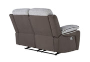 Global Furniture U5050 Grey Reclining Loveseat