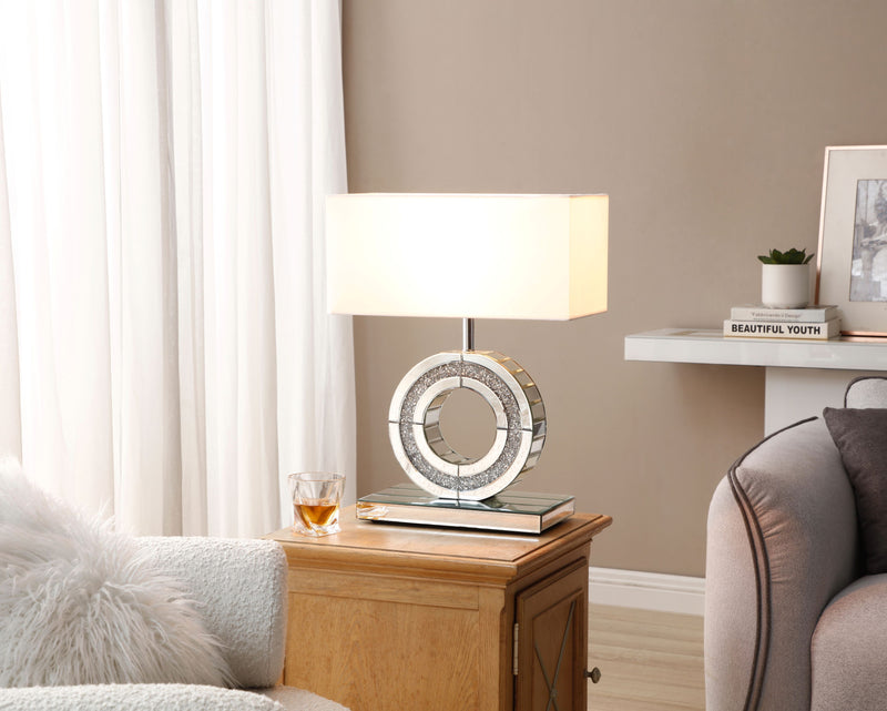 Glory Furniture White Table Lamp