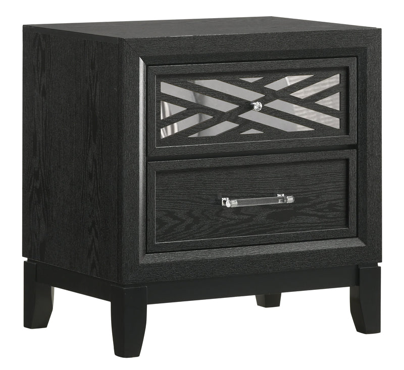 New Classic Furniture Obsidian Black Nightstand