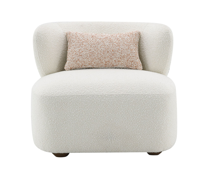 Acme Furniture Darius Beige Accent Chair with Pillow