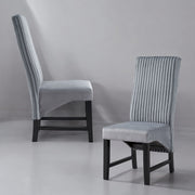 2 Acme Furniture Kini Gray Black Side Chairs