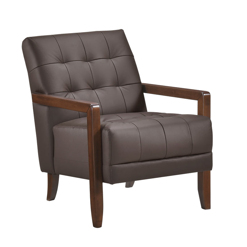 Home Elegance Crafton Dark Brown Accent Chair