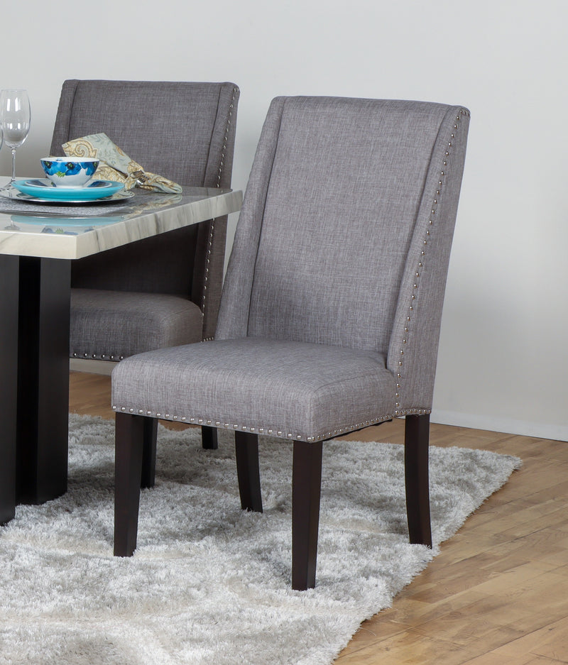 New Classic Furniture Faust Gray Black 5pc Dining Room Set