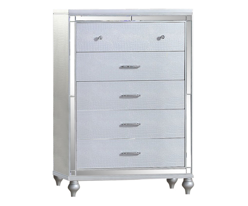 Galaxy Home Sterling Silver Drawer Chest