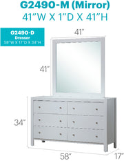 Glory Furniture Burlington White Dresser