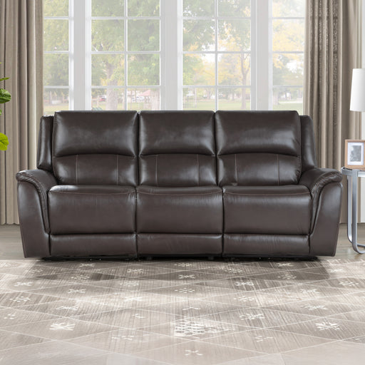 Steve Silver Alexandria Chocolate Leather Power Reclining Sofa
