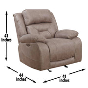 Steve Silver Aria Saddle Brown Power Glider Recliner