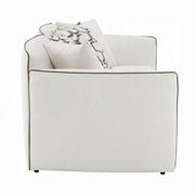Acme Furniture Yolanda Beige Loveseat with 4 Pillows