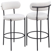 2 Coaster Furniture Viola Cream White Bar Chairs