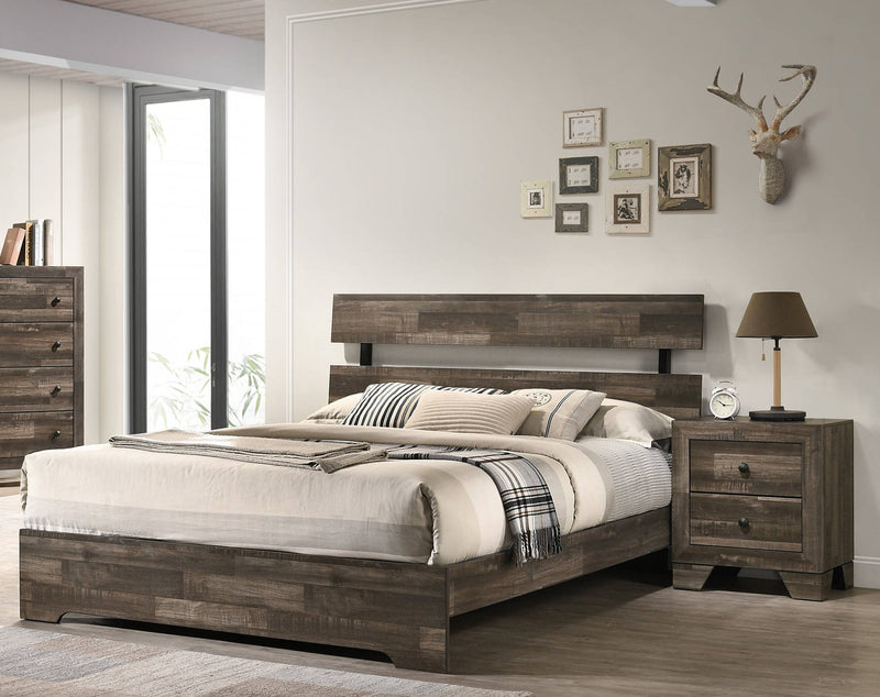 Crown Mark Atticus 2pc Bedroom Set with Queen Platform Bed