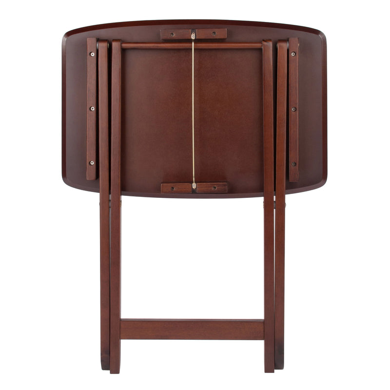 Winsome Darlene Walnut 2pc Snack Table Set