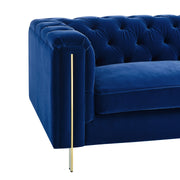 Steve Silver Charlene Gray Velvet Sofa