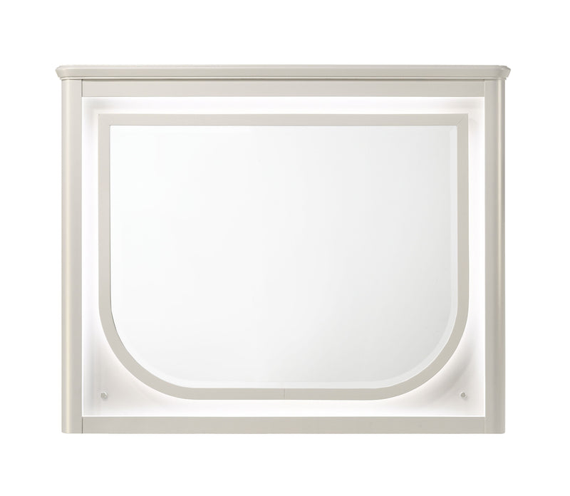 Acme Furniture Laveda Pearl White Dresser and Mirror