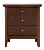 Glory Furniture Hammond Silver Champagne 3 Drawers Nightstand