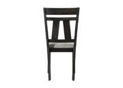 2 Crown Mark Maribelle Wheat Charcoal Side Chairs