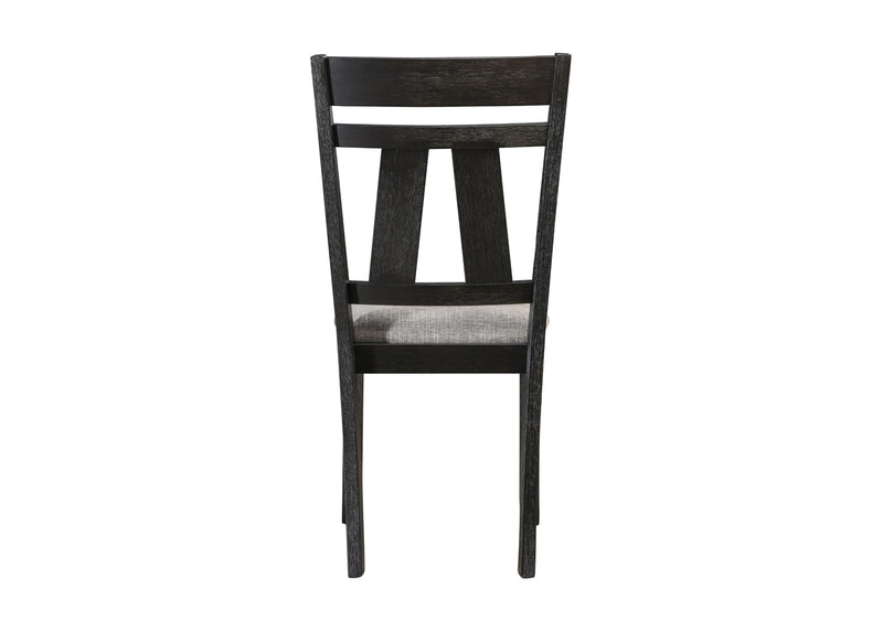2 Crown Mark Maribelle Wheat Charcoal Side Chairs