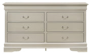 Glory Furniture Louis Phillipe Cappuccino 6 Drawers Dresser