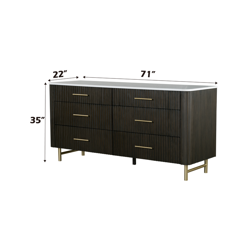Acme Furniture Clayten White Espresso Dresser