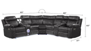 Galaxy Home Lacrosse Gray Reclining Sectional