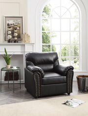 Glory Furniture Olney Black Faux Leather Chair