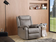 Glory Furniture Ward Pearl Faux Leather Rocker Recliner
