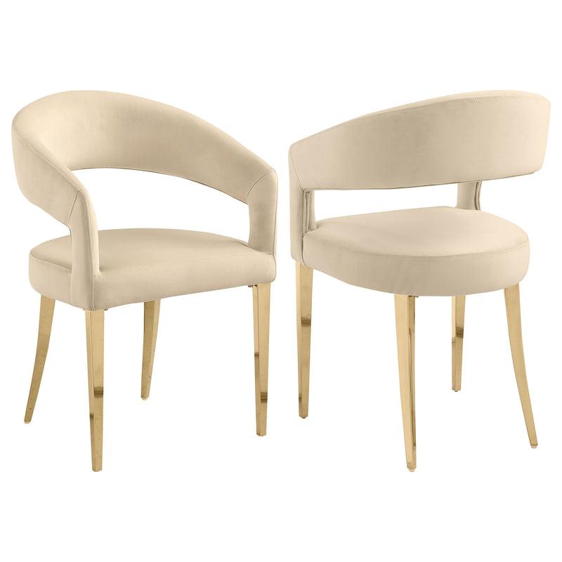 2 Coaster Furniture Galiano Beige Dining Arm Chair