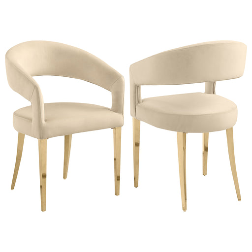 2 Coaster Furniture Galiano Beige Dining Arm Chair