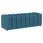 Coaster Furniture Summer Peacock Blue Accent Bench