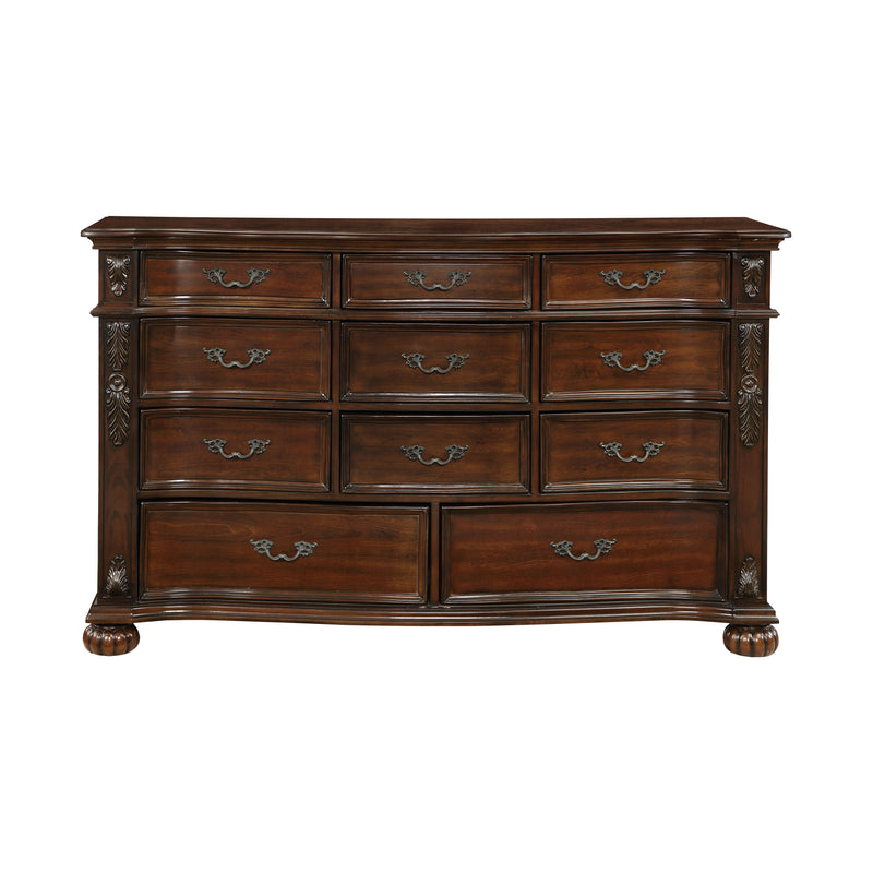 Home Elegance Adelina Cherry Dresser And Mirror