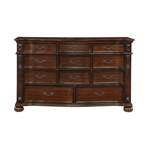 Home Elegance Adelina Cherry Dresser And Mirror