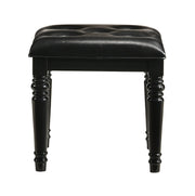 New Classic Furniture Valentino Black Vanity Table Stool