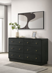 Coaster Furniture Cavelle Black 6 Drawer Dresser