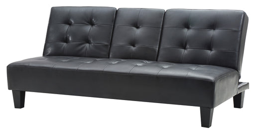 Glory Furniture Richie Black Faux Leather Sofa Bed