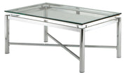 Steve Silver Nova Silver Chrome Coffee Table
