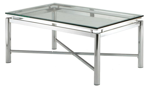 Steve Silver Nova Silver Chrome Coffee Table