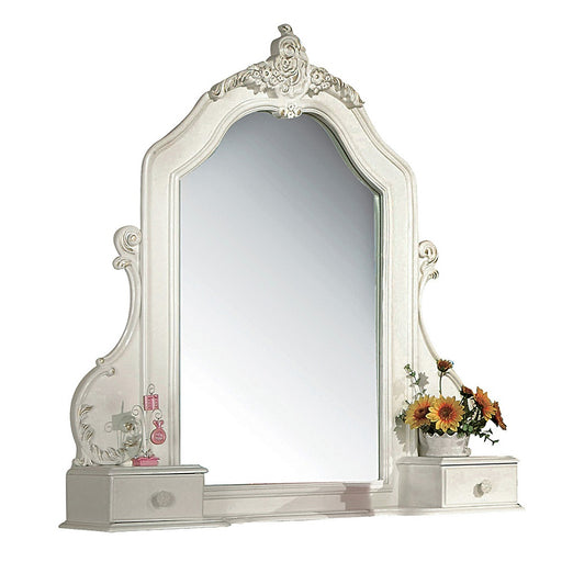 Acme Furniture Pearl White Rectangle Mirror