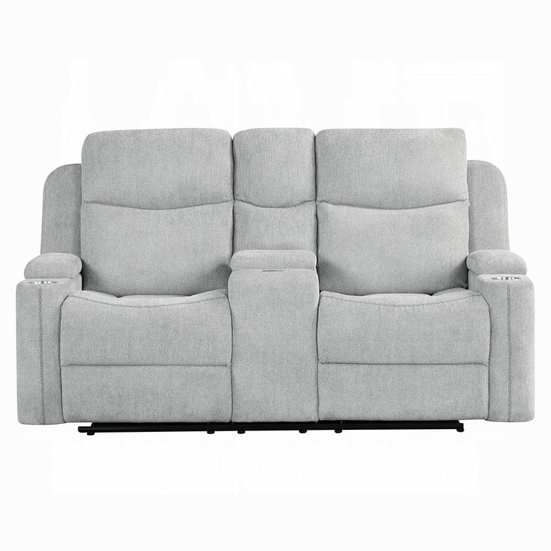 Acme Furniture Galya Light Gray Motion 3pc Living Room Set