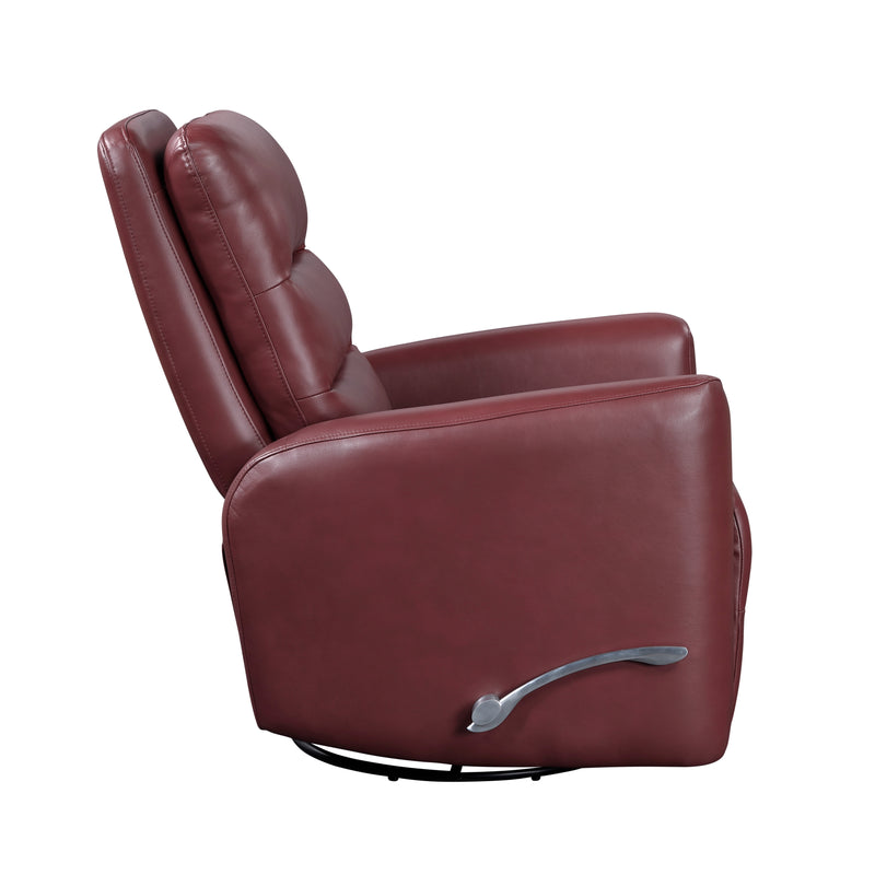 Home Elegance Dimitri Red Swivel Glider Reclining Chair