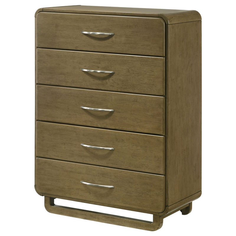 Coaster Furniture Amsbury Nutmeg Brown 5 Drawer Chest